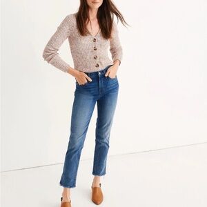 Madewell Stovepipe Jeans in Chancery Wash: Fluffy Hem Edition 29 $128